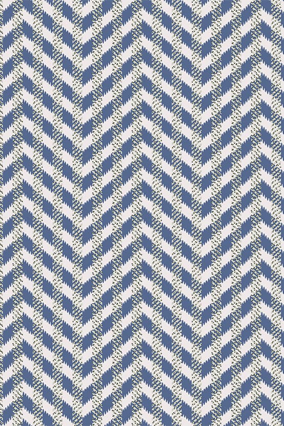 Blue Herringbone Venus Dress - Size 13