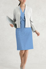 Stretch Jersey: Stretch Jersey Stripe Twist Dress