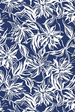 Stretch Jersey: Stretch Jersey Gekka Bijin Indigo Gathered Dress