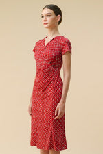 Stretch Jersey Gathered Dress