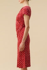 Stretch Jersey Gathered Dress