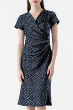 Stretch Jersey Gathered Dress