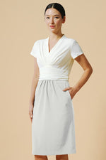 Active Cool: Active Cool White × Gray Shell Dress