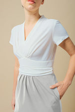 Active Cool: Active Cool White × Gray Shell Dress