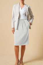 Active Cool: Active Cool White × Gray Shell Dress