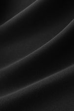 Stretch Jersey x Smart Stretch: Stretch Jersey × Smart Stretch - Shadow Flower × Black Asymmetrical Dress