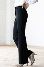 Reproduction / All-Season Material: Smart Stretch Black Straight Pants