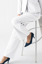 Space Material: Straight Wide Pants