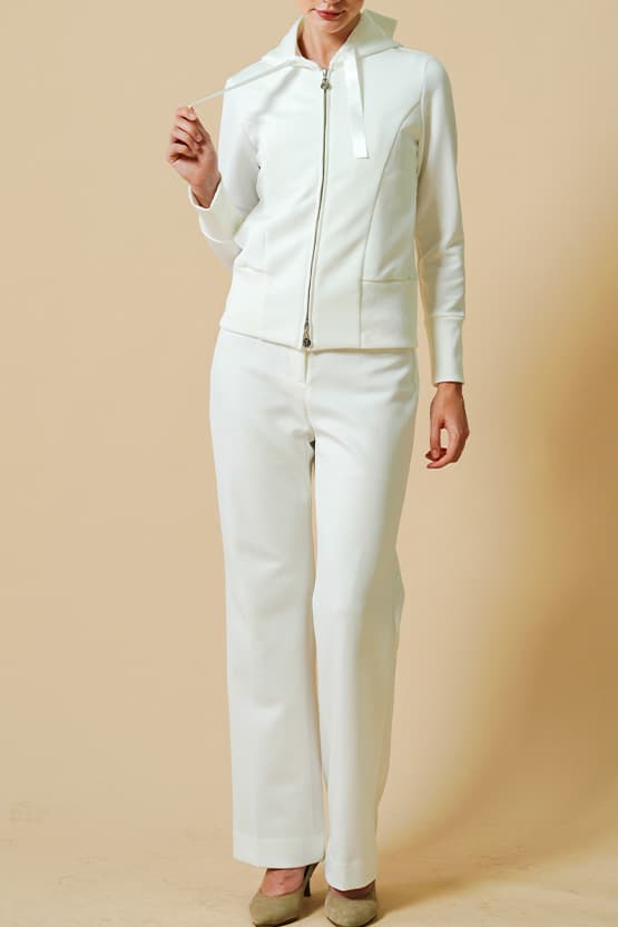 Space Material: Straight Wide Pants