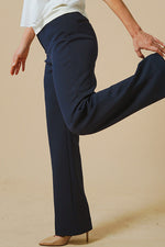 Space Material: Straight Wide Pants