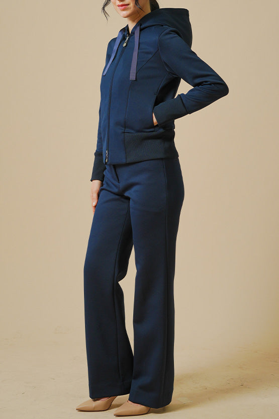 Space Material: Straight Wide Pants