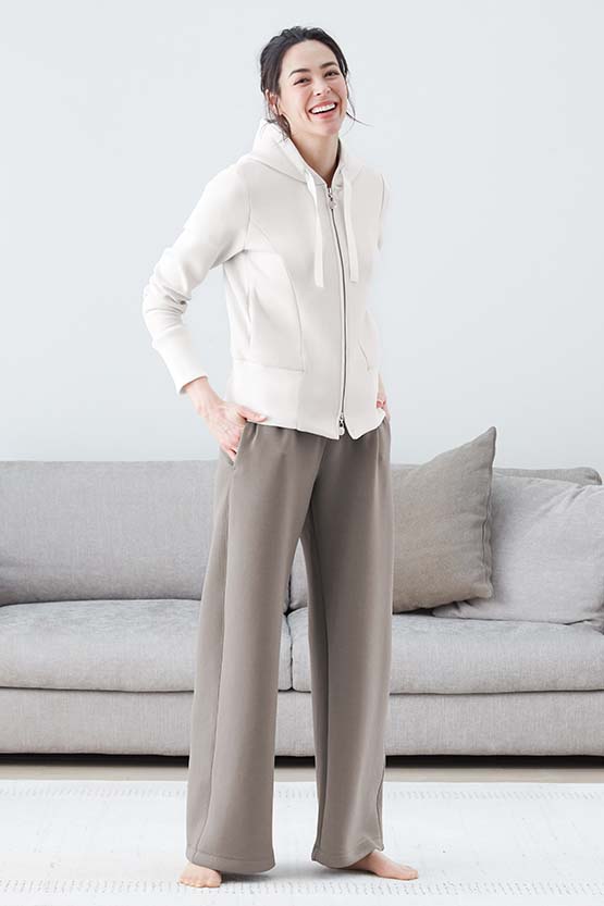 Taupe Relaxed Wide Pants