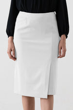 All-Season Material: Smart Stretch Wrap Skirt