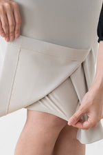 All-Season Material: Smart Stretch Wrap Skirt