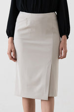 All-Season Material: Smart Stretch Wrap Skirt