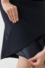All-Season Material: Smart Stretch Wrap Skirt