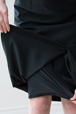 Stretch Jacquard: Geo Jacquard Wrap Skirt