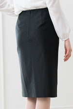 Stretch Jacquard: Geo Jacquard Wrap Skirt