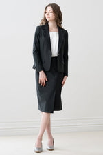 Stretch Jacquard: Geo Jacquard Wrap Skirt