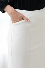 Stretch Jacquard: Geo Jacquard Wrap Skirt