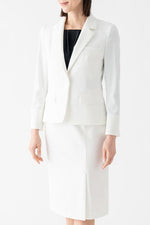 All-Season Material: Smart Stretch Front Vent Skirt