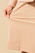 All-Season Material: Smart Stretch Front Vent Skirt