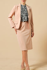 All-Season Material: Smart Stretch Front Vent Skirt