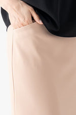 All-Season Material: Smart Stretch Front Vent Skirt