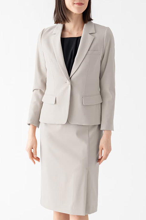 All-Season Material: Smart Stretch Front Vent Skirt