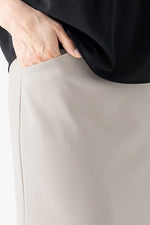 All-Season Material: Smart Stretch Front Vent Skirt