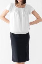 All-Season Material: Smart Stretch Front Vent Skirt