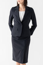 All-Season Material: Smart Stretch Front Vent Skirt