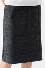 Stretch Jacquard: Jacquard Front Vent Skirt