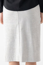 Stretch Jacquard: Jacquard Front Vent Skirt