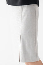 Stretch Jacquard: Jacquard Front Vent Skirt