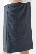 Stretch Jacquard: Jacquard Front Vent Skirt