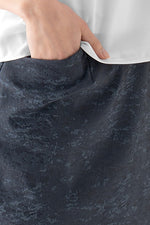 Stretch Jacquard: Jacquard Front Vent Skirt