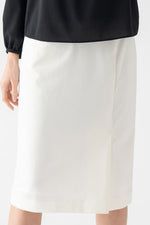 Stretch Jacquard: Jacquard Front Vent Skirt
