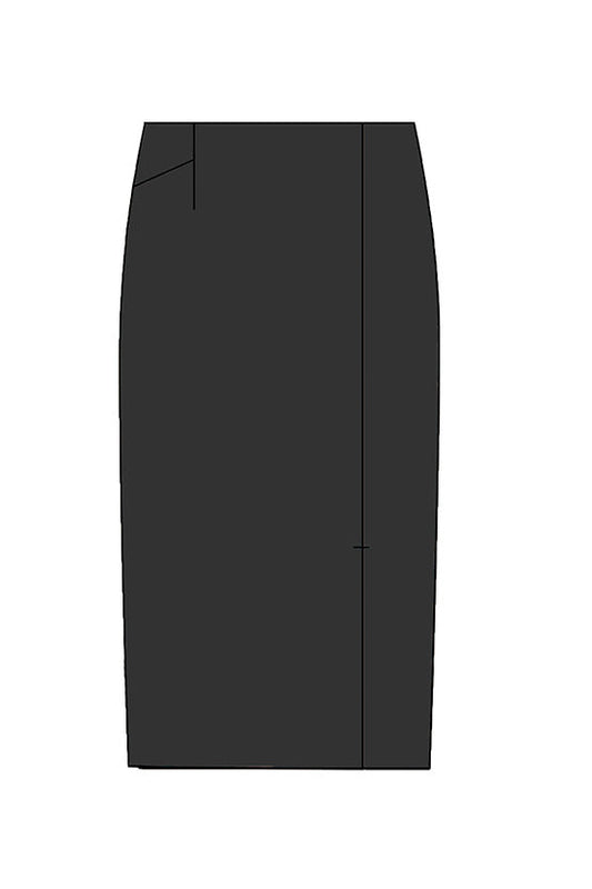 Double Jersey: Double Jersey Front Vent Skirt