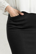 Double Jersey: Double Jersey Front Vent Skirt