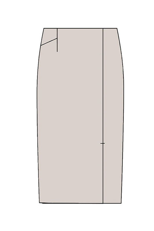 Double Jersey: Double Jersey Front Vent Skirt