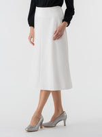 All-Season Material: Smart Stretch Midi A-Line Skirt
