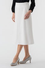 All-Season Material: Smart Stretch Midi A-Line Skirt
