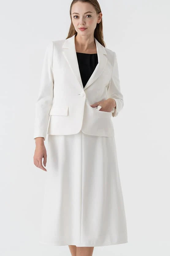 Double Jersey: Mid-Calf A-Line Skirt