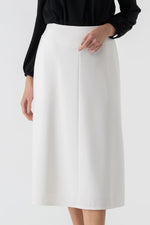 All-Season Material: Smart Stretch Midi A-Line Skirt