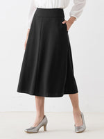 All-Season Material: Smart Stretch Midi A-Line Skirt