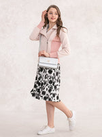 Pink Beige Flight Riders Jacket