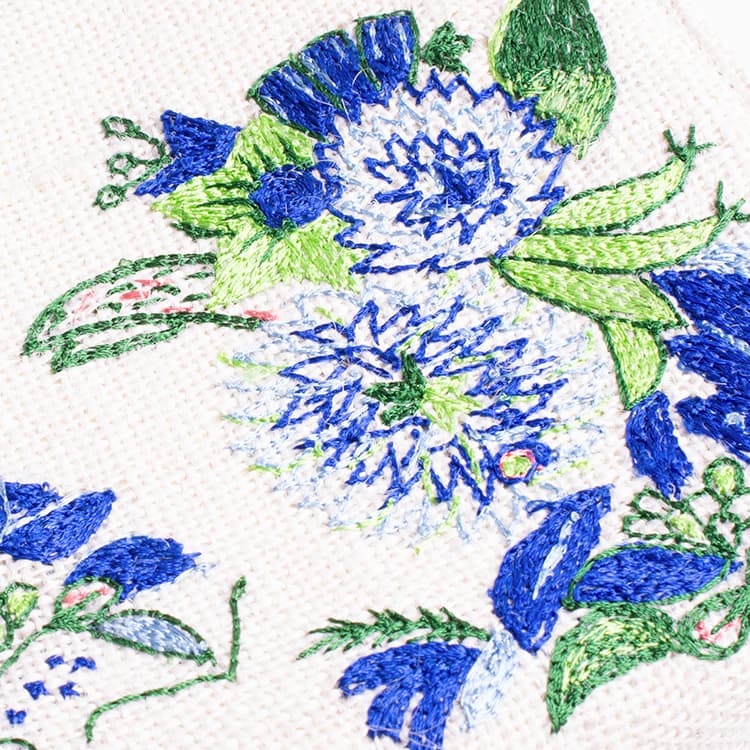 kay me の人気プリントデザインを刺繍に