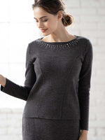 Setup: Charcoal Gray Bijou Top