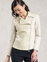 Double Jersey: Angel Cream Docking Riders Jacket